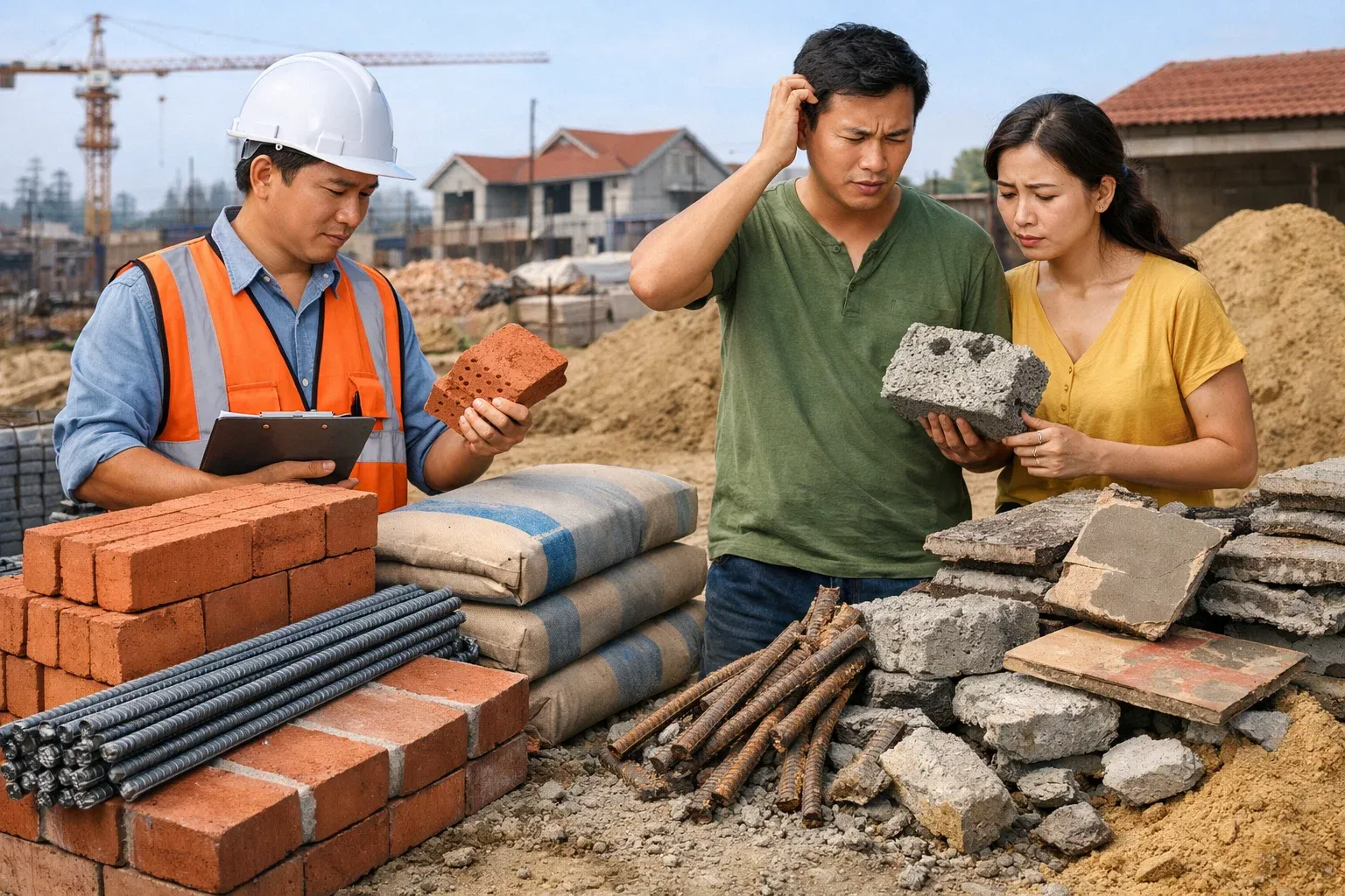 Vật liệu xây dựng – Đừng chọn theo cảm tính hay giá rẻ